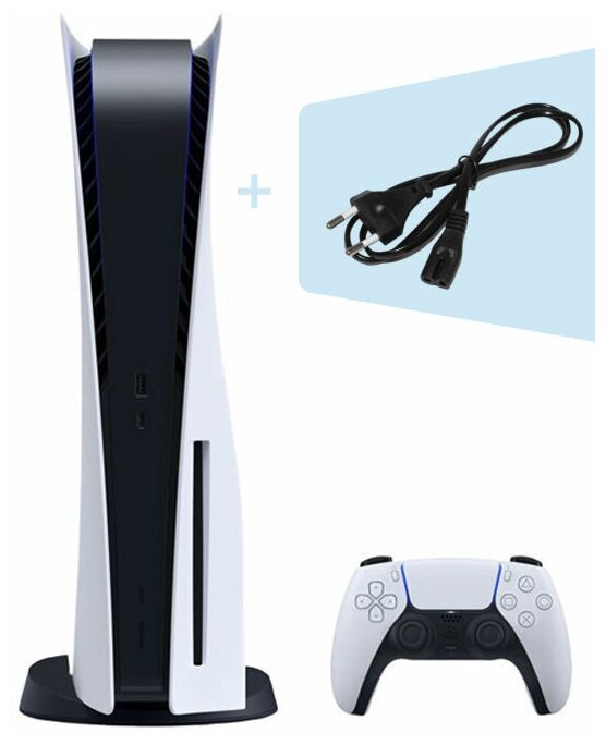 Игровая консоль PlayStation 5 CFI-1000A белый/черный +кабель