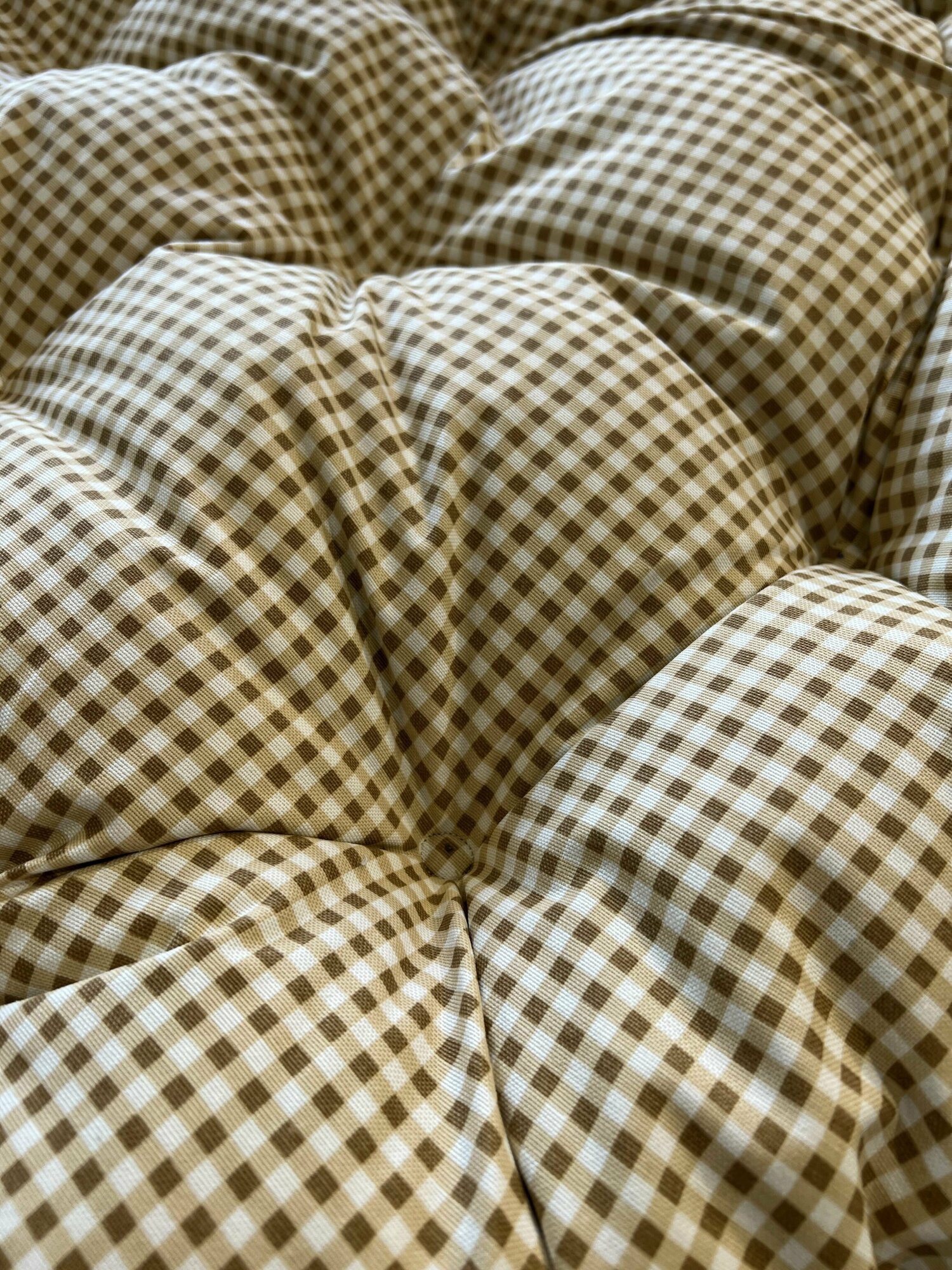 Подушка для садовых качелей, круглая напольная сидушка Марси, бежевый - фотография № 4