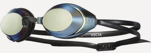 Изображение товара Очки для плавания Tyr Vecta Racing Mirrored, LGVECM-751, зеркальные линзы, черная оправа