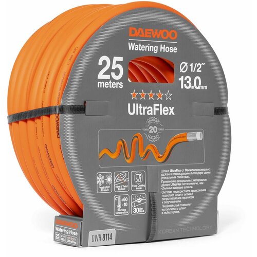 Шланг для полива DAEWOO UltraFlex DWH 8114 25м 13мм 1/2"