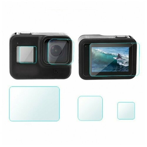 фото Telesin защитное стекло для линзы и дисплеев gopro hero9 black