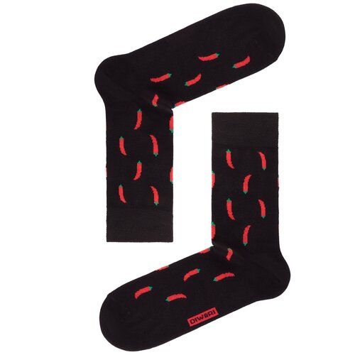 Носки Diwari, размер 25(40-41), черный, красный