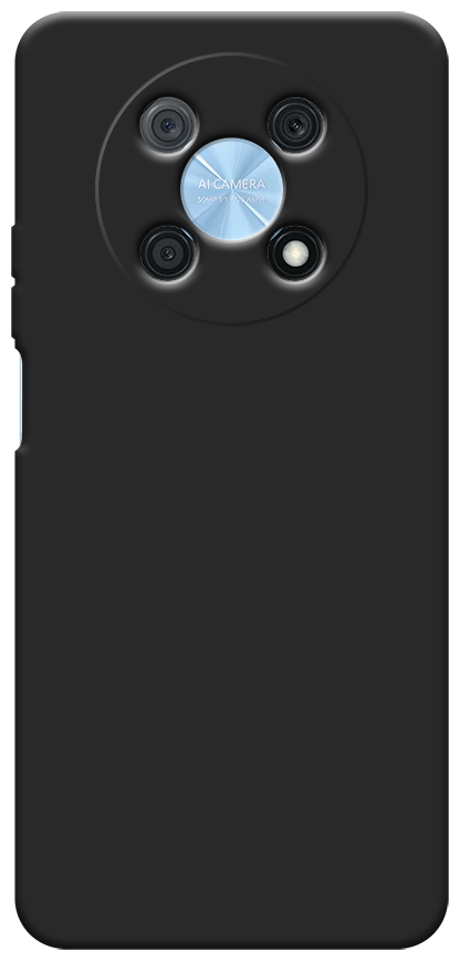 Матовый силиконовый чехол на Huawei Nova Y90 / Хуавей Нова 90 с защитой камеры, черный