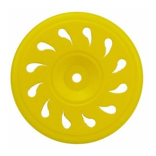 Летающая тарелка фрисби, диск для подвижных игр, желтый цвет, вертушка игрушка для ребенка диаметр 20 см