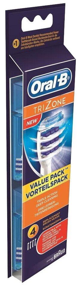 Насадки для зубной щетки Oral-B Trizone, 4 шт - фотография № 5