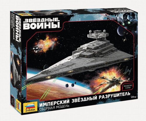 Изображение товара Сборная модель ZVEZDA Имперский звездный разрушитель (9057) 1:2700