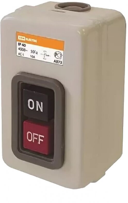 TDM Выключатель кнопочный с блокировкой ВКН-316 3Р 16А 230/400В IP40 SQ0716-0002