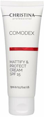 Christina Comodex: Матирующий защитный крем для лица SPF 15 (Mattify & Protect Cream SPF 15), 75 мл