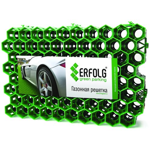 Решетка газонная ERFOLG Green Parking 40х60 см, зеленый решетка газонная erfolg green parking 60х40х4см