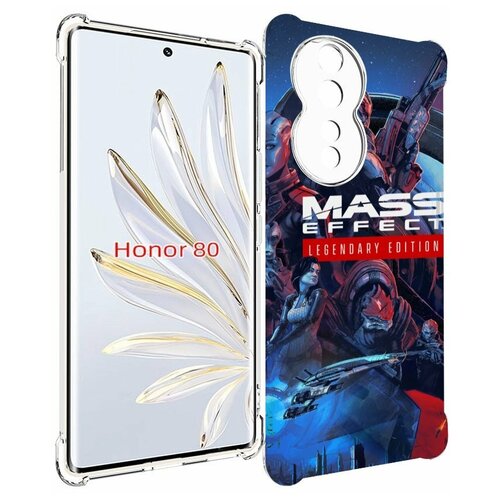 Чехол MyPads Mass Effect Legendary Edition для Honor 80 задняя-панель-накладка-бампер