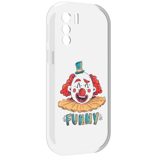 Чехол MyPads клоун-смешной для UleFone Note 13P задняя-панель-накладка-бампер