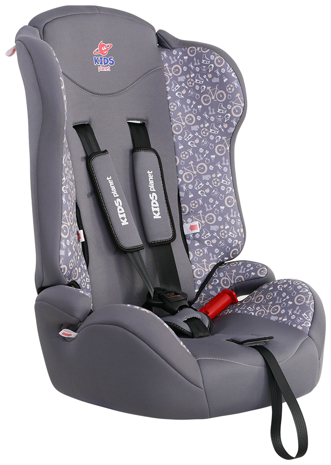 Автокресло Siger Kids Planet Meteor SG517 серый велосипед, гр.I/II/III, 9-36 кг, 1-12 лет (KRES2544)