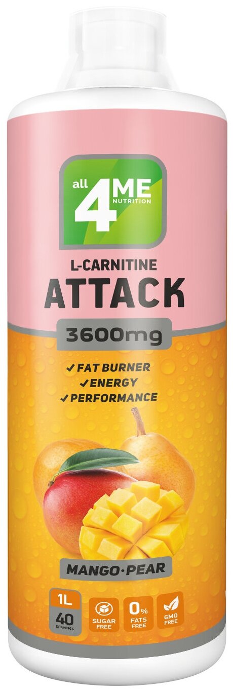 4Me Nutrition L-Carnitine + Guarana ATTACK 3600 (1000 .) (-)