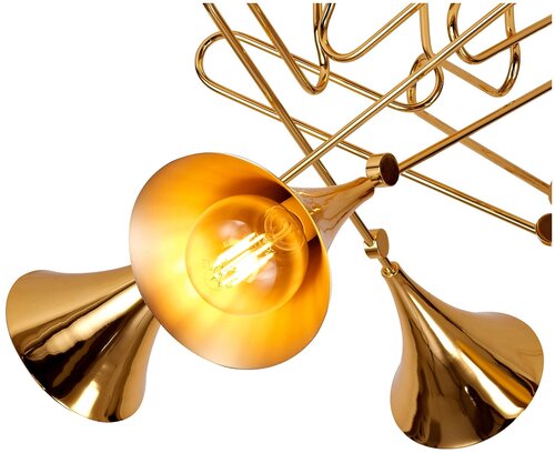 Люстра Mantra JAZZ 5897, E27, 100 Вт, кол-во ламп: 5 шт., цвет: золотой