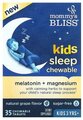 Mommy's Bliss, детские жевательные таблетки для сна, мелатонин + магний, для детей от 3 лет, натуральный виноград, 35 жевательных таблеток