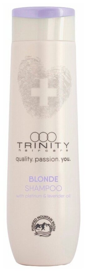 Trinity Care Essentials Blonde Shampoo - Тринити Кейр Эссеншлс Блонд Шампунь для окрашенных и осветленных волос, 75 мл -