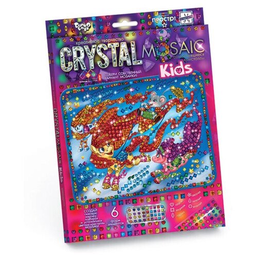 Danko Toys Набор алмазной вышивки Crystal Mosaic Пони (CRMk-01-03) набор для творчества danko toys данко тойс crystal mosaic kids совы