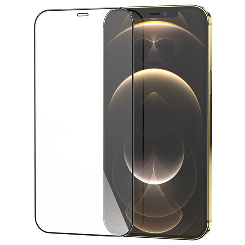 Защитное стекло на iPhone 12 Pro Max (6.7) G5, HOCO, Full screen silk screen HD tempered glass, черное