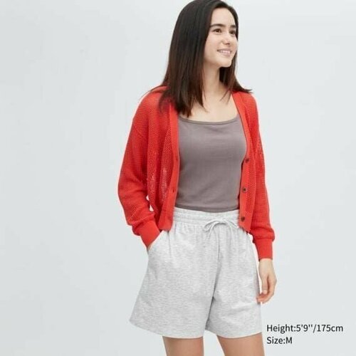 Шорты Uniqlo, размер L, серый шорты uniqlo soft fluffy серый