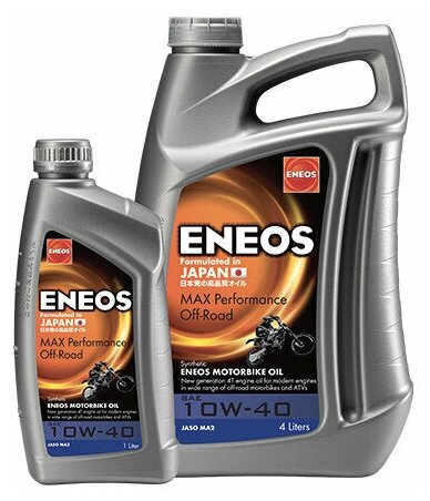 Моторное масло Eneos MAX PERFOMANCE 4T 10W40 1л ENEOS / арт. EU0156401N - (1 шт)