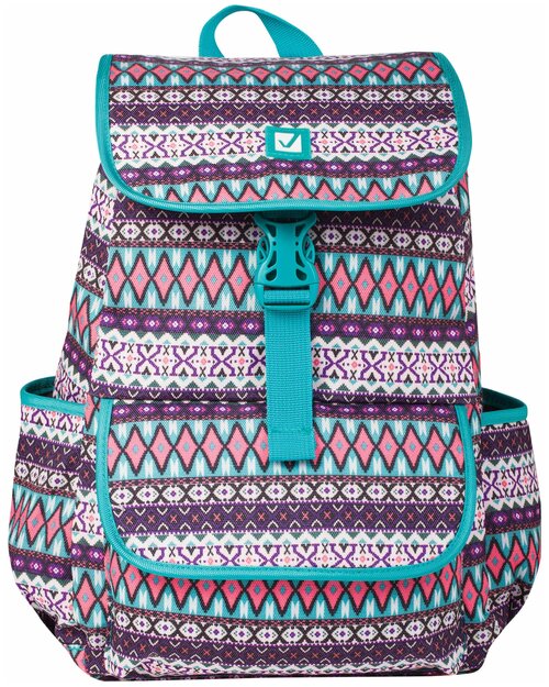BRAUBERG рюкзак Ромб (226358), бирюзовый/фиолетовый