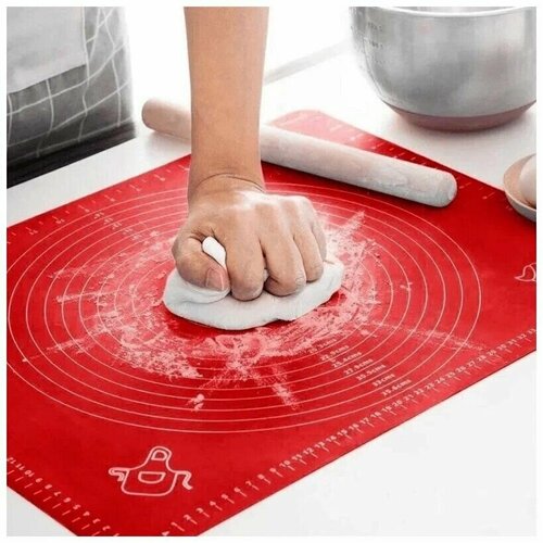 Коврик для раскатки теста силиконовый. 70*70