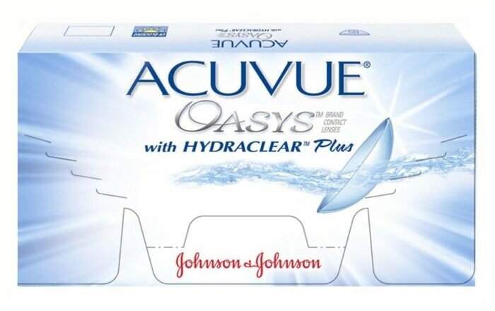 Контактные линзы Acuvue OASYS with Hydraclear Plus, 6 шт., R 8,4, D -0.50