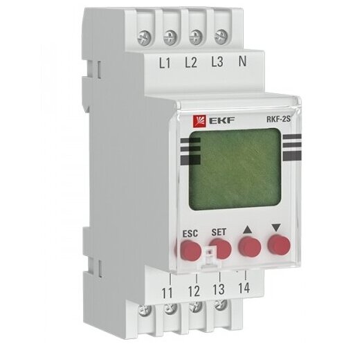 EKF PROxima Реле контроля фаз с LCD дисплеем (с нейтралью) RKF-2S rkf-2s (7 шт.)