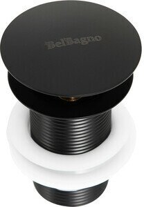 Донный клапан BelBagno SC Click-clack без перелива, чёрный (BB-SC-NERO)