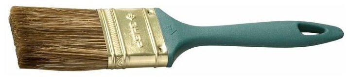 Зубр Кисть "КП-14" плоская, смешанная щетина, пластмассовая рукоятка, 50мм 4-01014-050