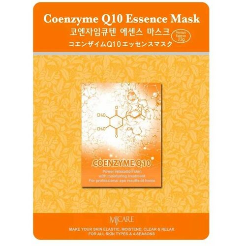 MIJIN Маска тканевая коэнзим Q10, 23 гр MIJIN Coenzyme Q10 Essence Mask