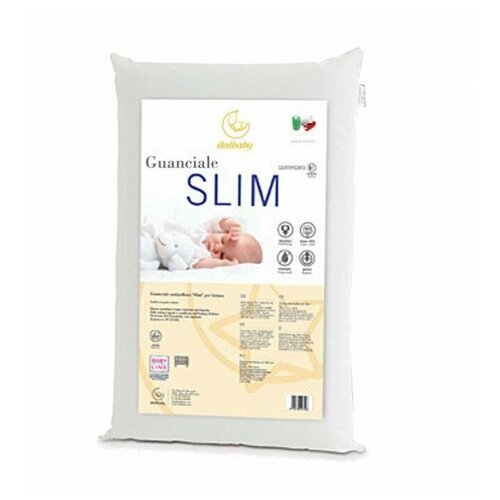 подушки для малыша italbaby подушка comfort 38х58 Подушка Italbaby Slim 38х58 см белый