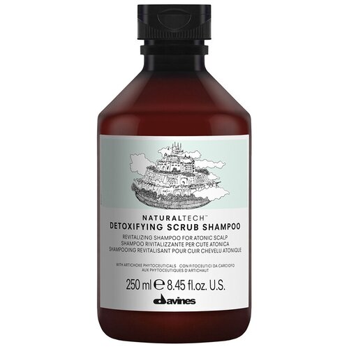 Davines Natural Tech Detoxifying Scrub Shampoo - Давинес Детоксирующий шампунь-скраб, 250 мл -