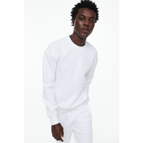 фото Теплая спортивная толстовка - белый - l h&m