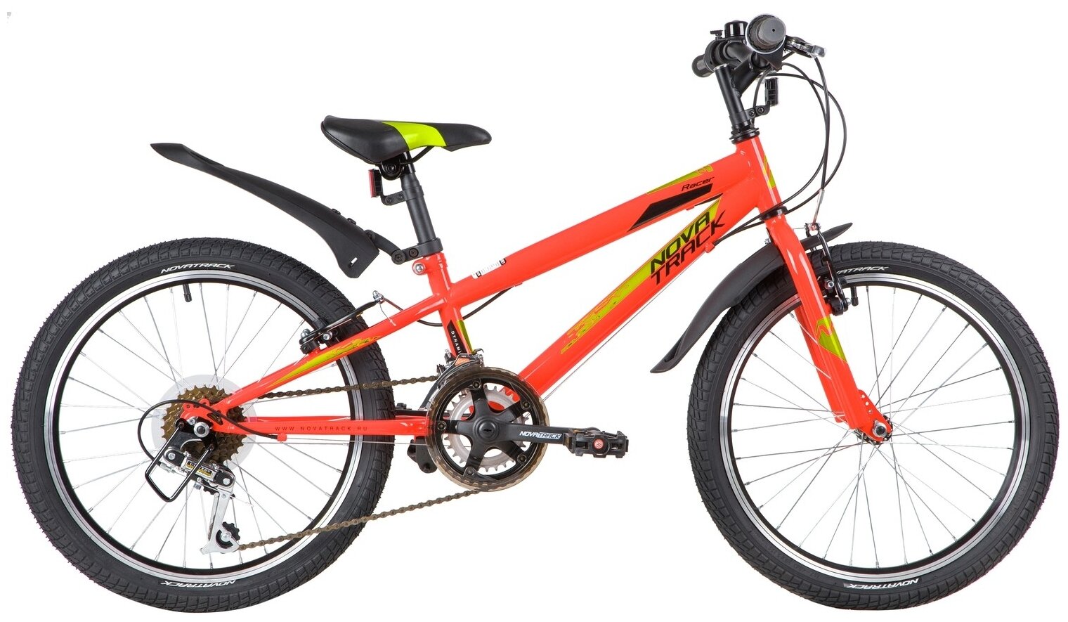 Детский велосипед Novatrack Racer 12 sp. 20" (2020) 20 Красный