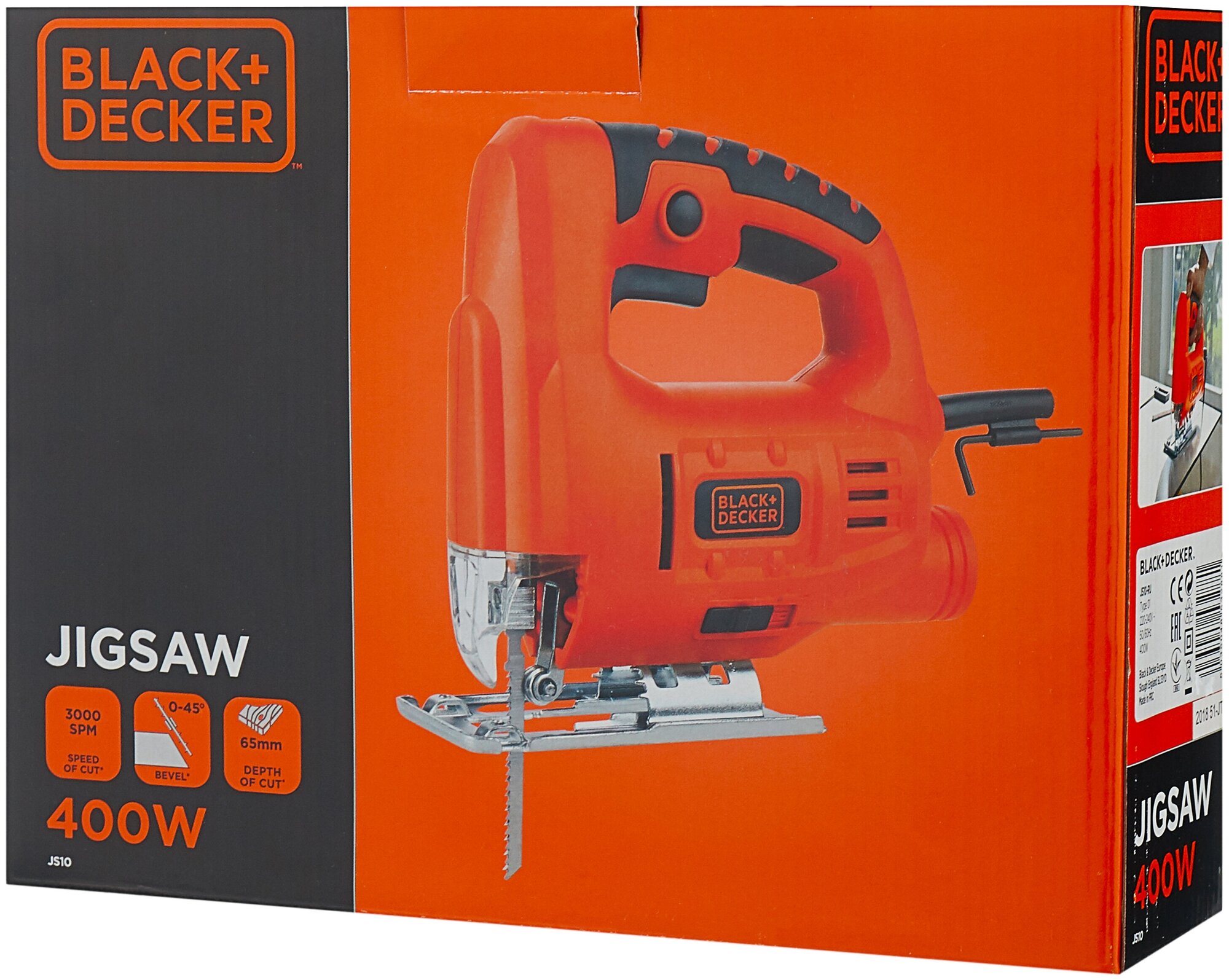 Электролобзик BLACK+DECKER JS10, 400 Вт - фотография № 15