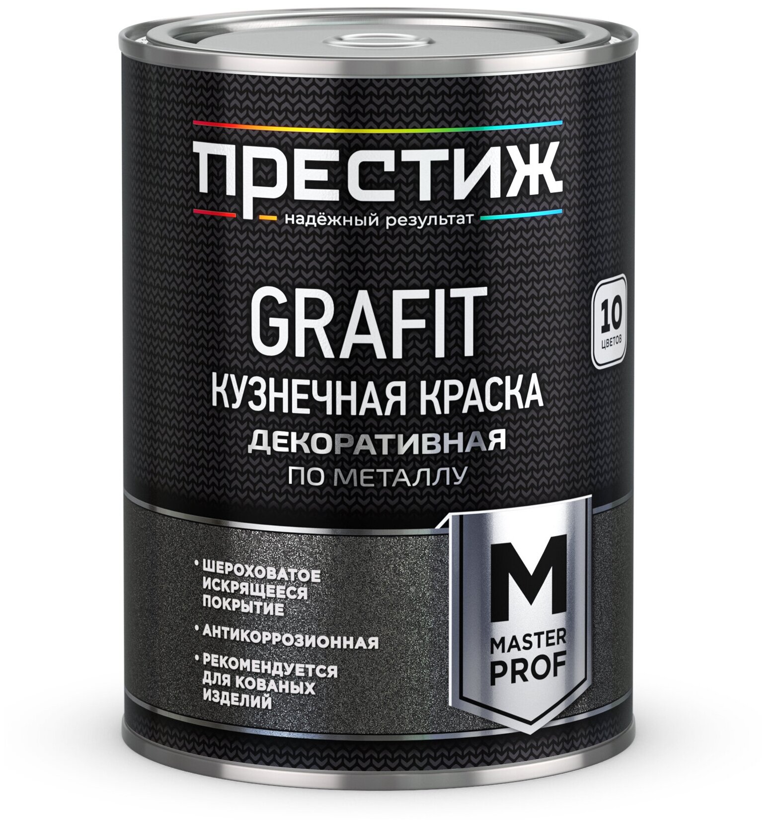 Престиж GRAFIT (коричневая 0,9 кг), Краска кузнечная с эффектом