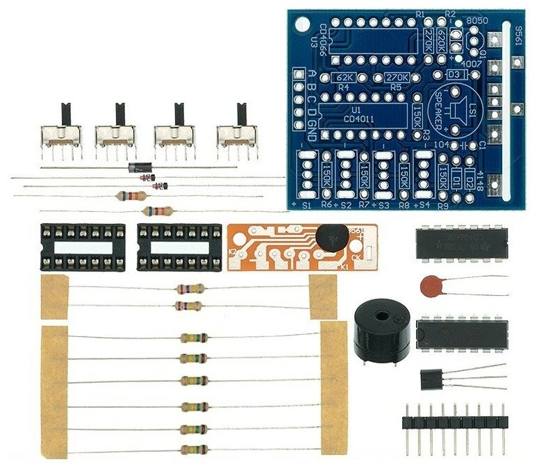 Набор для самостоятельной сборки и пайки "Музыкальная шкатулка (16 звуков)" (Н)