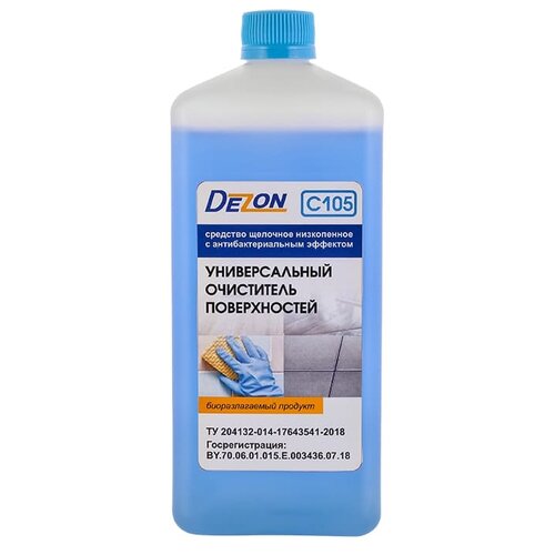 Dezon Универсальный очиститель поверхностей беспенный Дезон С105 (удаляет следы резины), 1 л