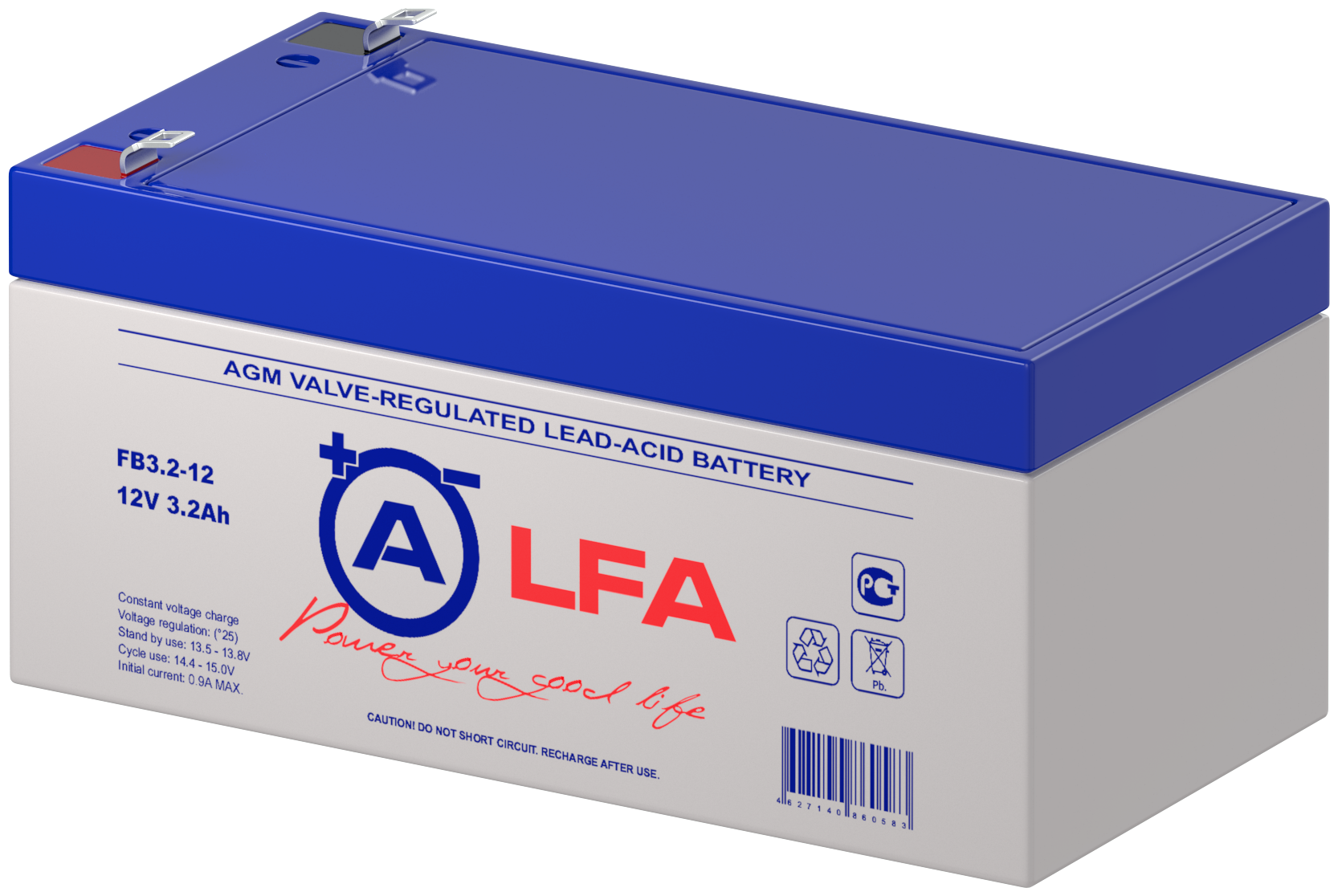 Аккумулятор LFA FB 3.2-12 (12В 3.2Ач / 12V 3.2Ah)