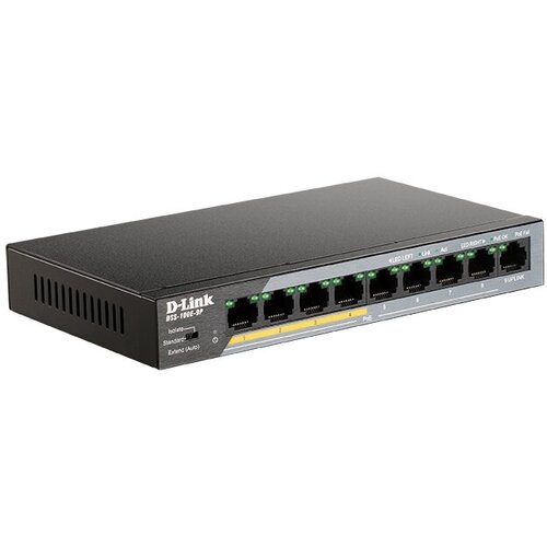 Коммутатор (свитч) D-Link (DSS-100E-9P) h3c ls 1850v2 9p геотеркнет гигабайт коммутатор