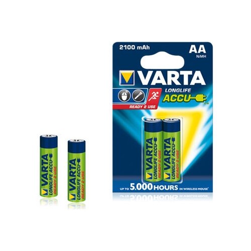 фото Аккумуляторы varta ready to use аа ni-mh 2100 мач, 2 шт.