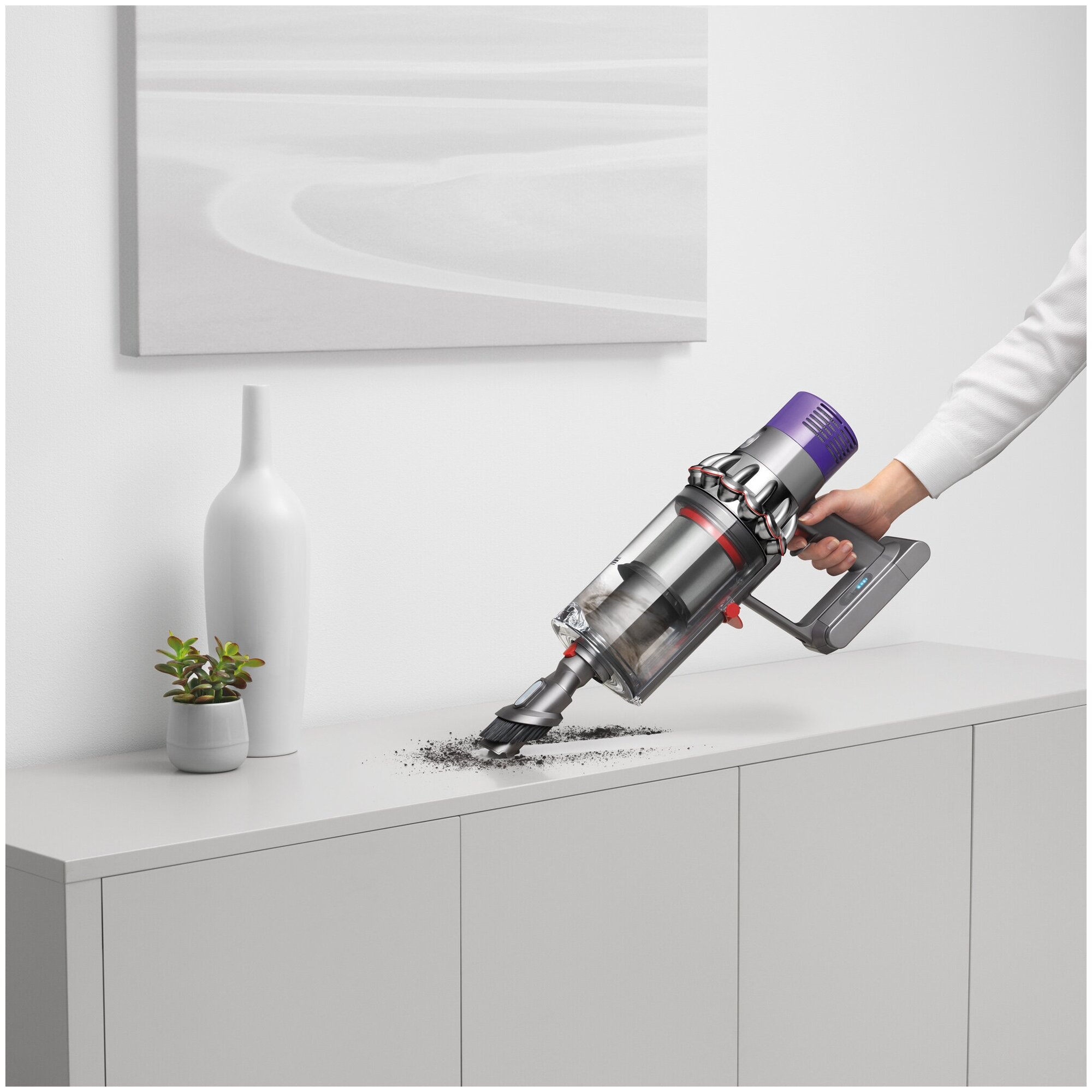 Беспроводной вертикальный пылесос Dyson Cyclone V10 Absolute SV12, EU, оранжевый - фотография № 10