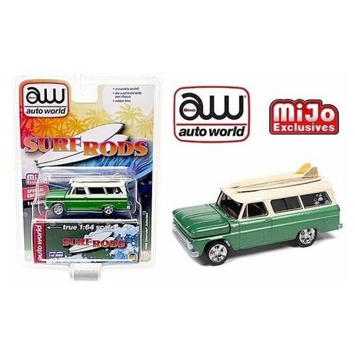 Коллекционная модель Auto World 1965 Chevrolet Suburban модель коллекционная mini gt 1 64 mijo exclusives honda s2000 ap2 mugen berlina black