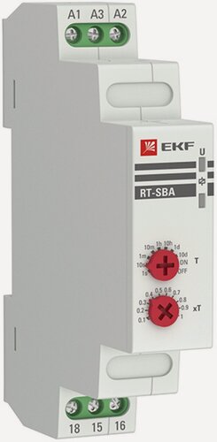Изображение товара Реле времени EKF PROxima RT-SBA, задержка включения, IP20, белый