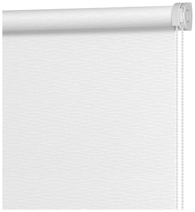Рулонные шторы жаккард Маринела Молочный DECOFEST 120 см на 160 см, жалюзи на окна - фотография № 6