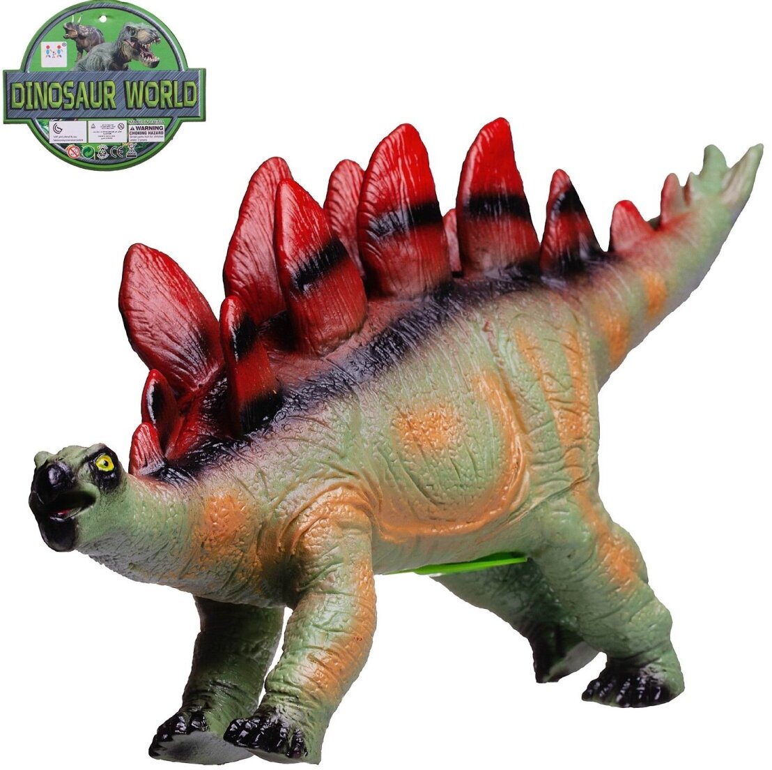 Фигурка Dinosaur World Динозавр Стегозавр 43 см со звуковыми эффектами WA-24124