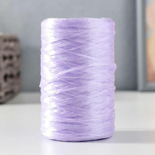 Пряжа - Для вязания мочалок, 100% полипропилен, 400м/100гр, №2-3, цвет сиреневый, 5 шт.