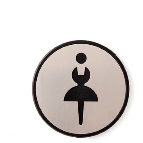 Табличка на женский туалет apecs sp-02-inox нержавейка