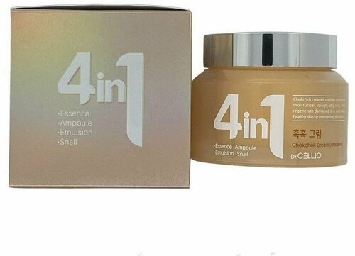 Крем для лица с муцином улитки Dr. Cellio 4 In 1 Chokchok Cream, Корея 70мл